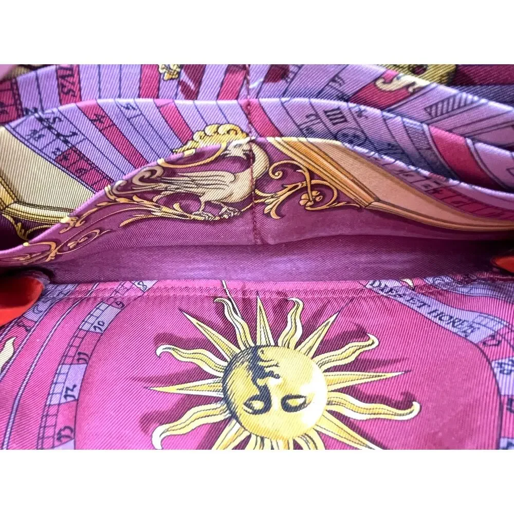 Hermès Azap Long Silk’In Classique Wallet Pink Rose Epsom Leather Astrologie